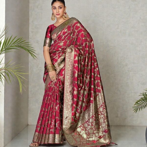 Banarasi Silk Traditional Saree, Cultural Wear for Women