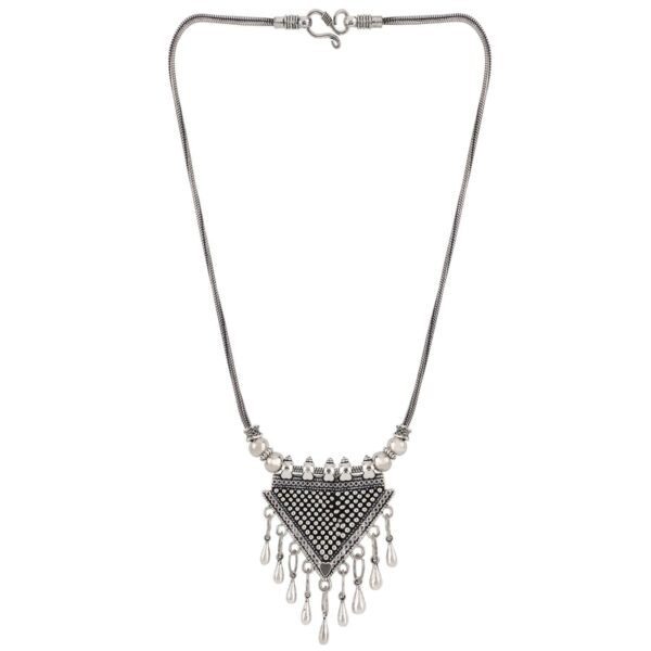 Efulgenz Indian Vintage Retro Ethnic Gypsy Oxidized Tone Necklace Jewellery for and Women